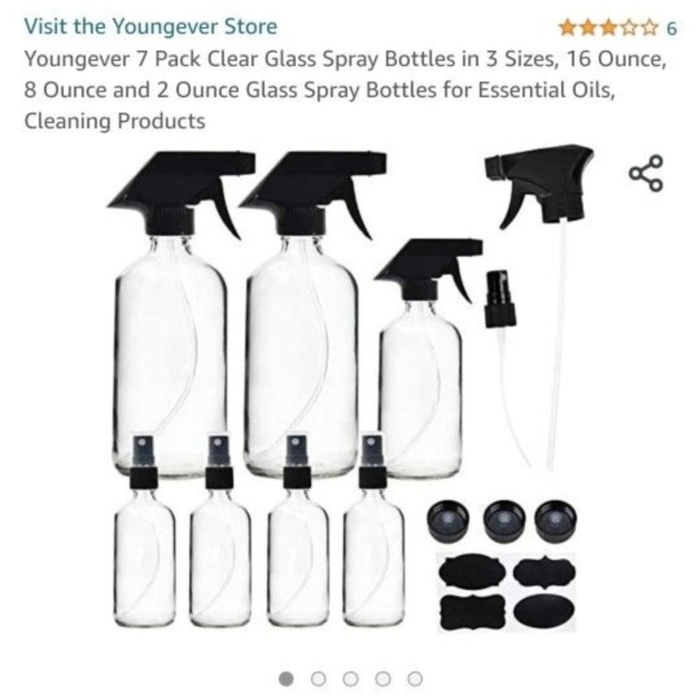 Glass spray bottles